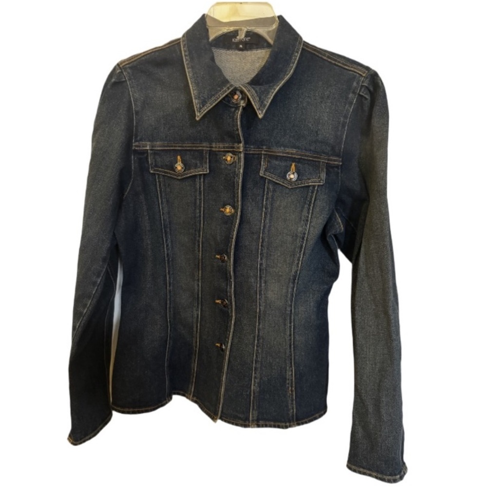 Karen Kane Dark Blue Jean Jacket Sz XL